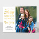 White Happy Holidays and New Year Foil Photo Cards Image 1 of 6